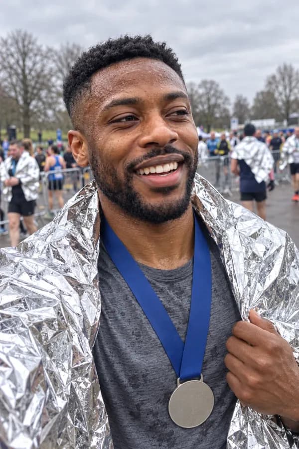 My first marathon, start to finish (I finished. Just.)