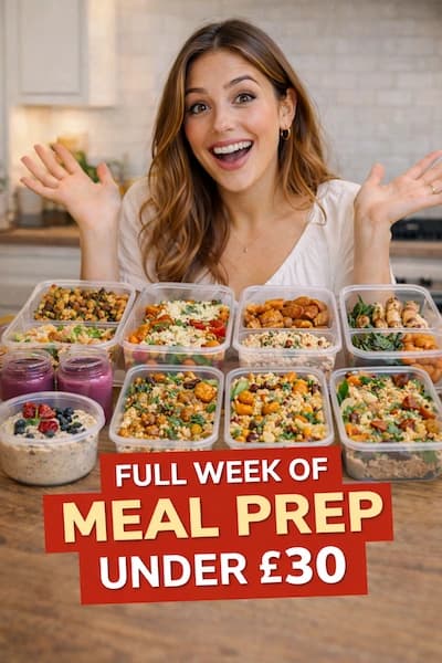 Full week of meal prep under £30